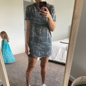 Camo t shirt dress
